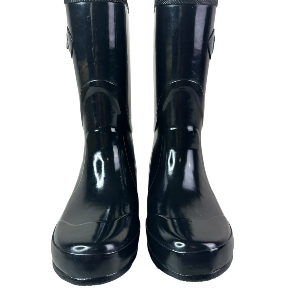 NEW Woman's 2014‎ L.L.Bean Wellie Knee Boot Black Size 7 Medium 290652 - Picture 5 of 8